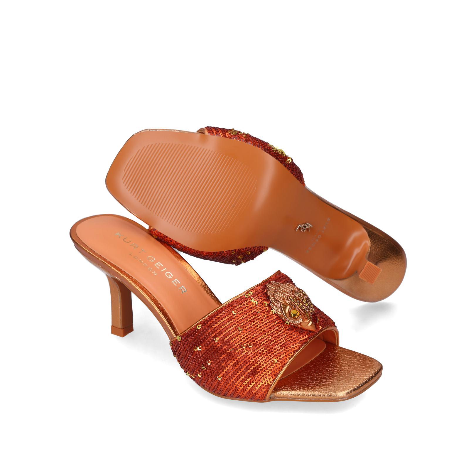 Heeled Mule Sequin Shoe Kensington Mule 
