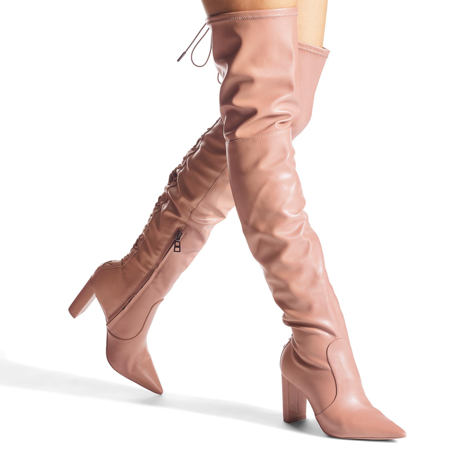 womens tan over the knee boots