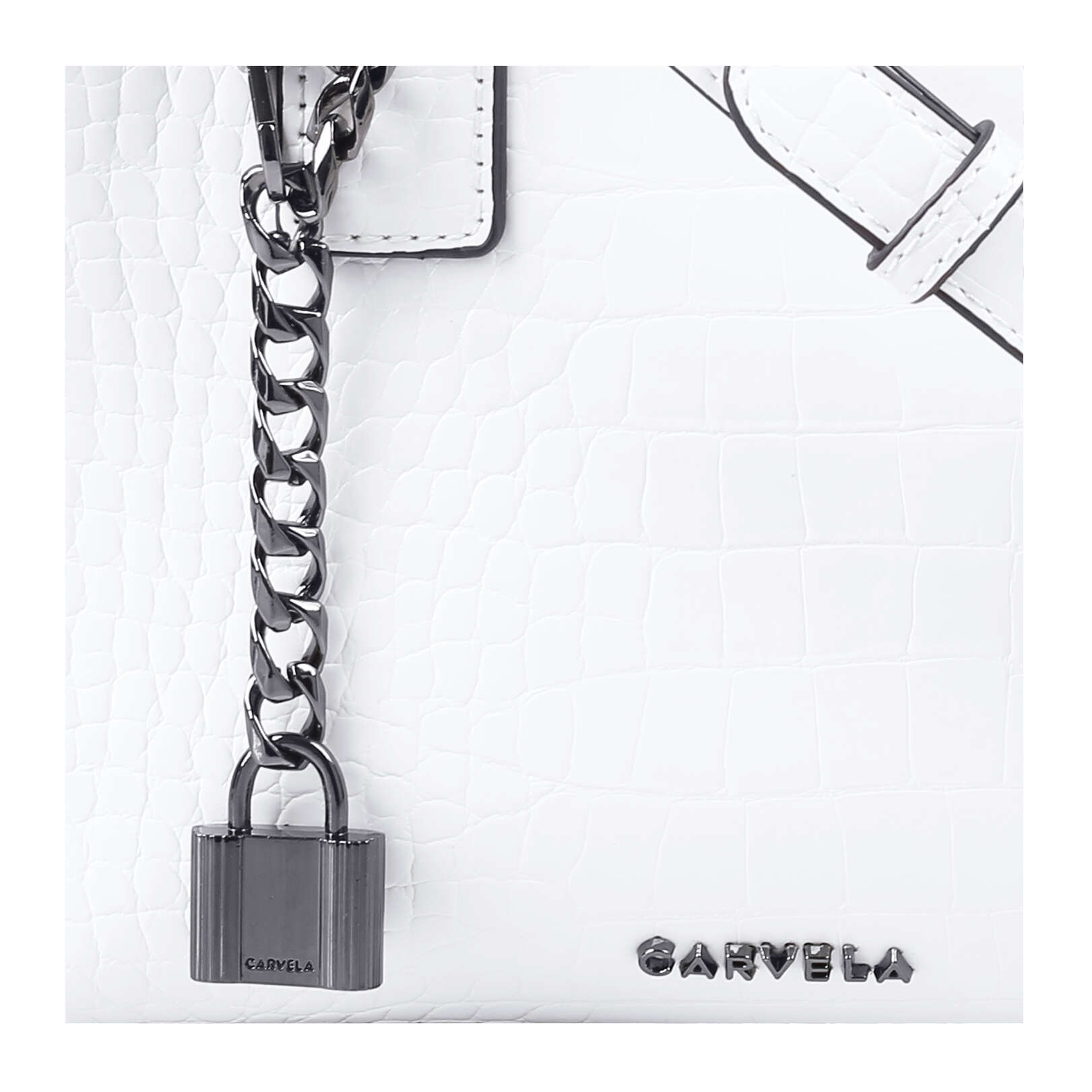 carvela white bolsa