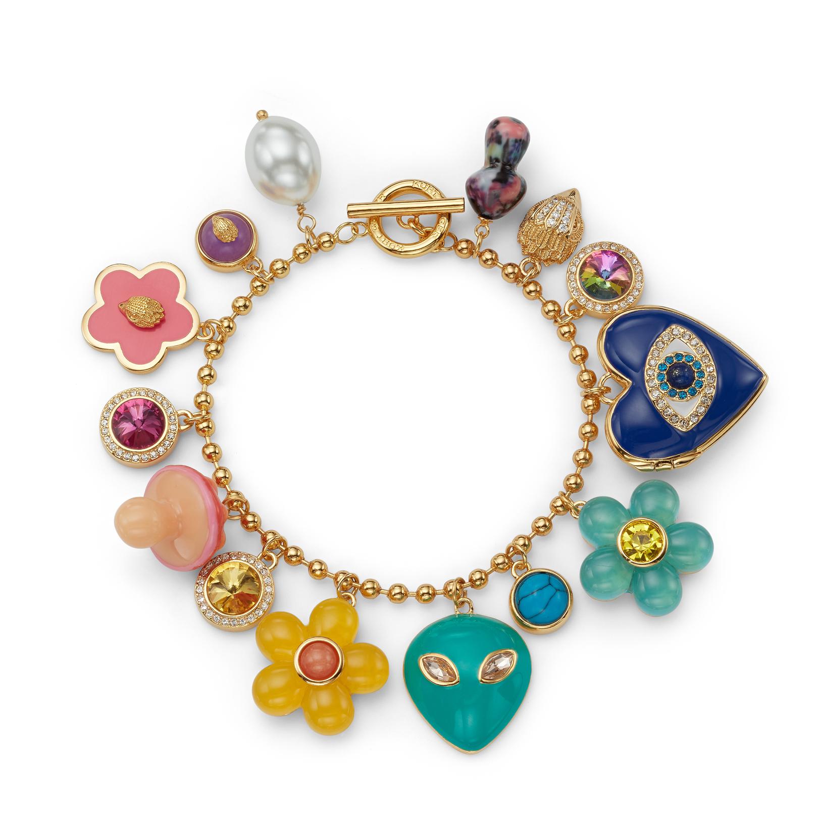 MULTI CHARMS BRACELET Multi coloured charm bracelet 
 by KURT GEIGER LONDON
