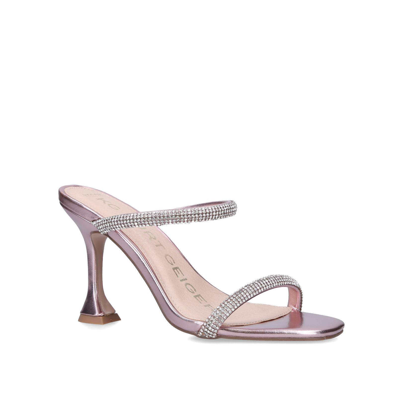 FOSTER Rose Gold Metallic Strappy 