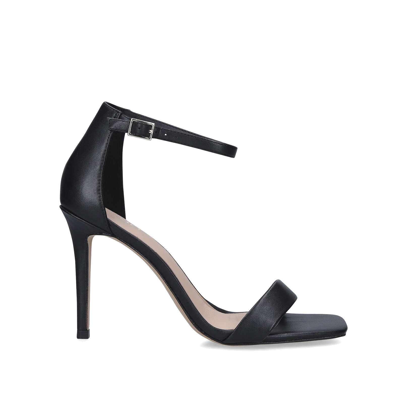 aldo black open toe heels