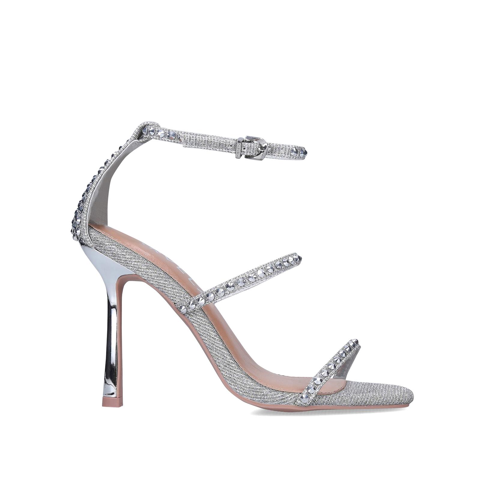 carvela silver glitter shoes