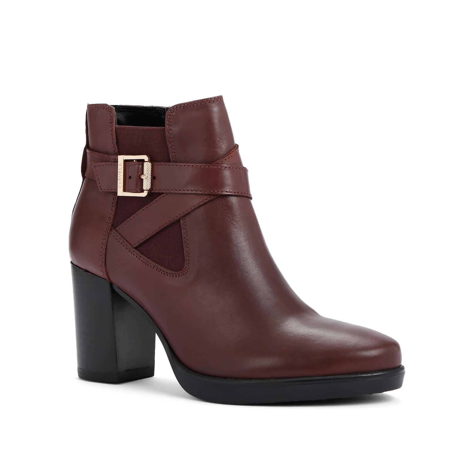 carvela saddle boots wine