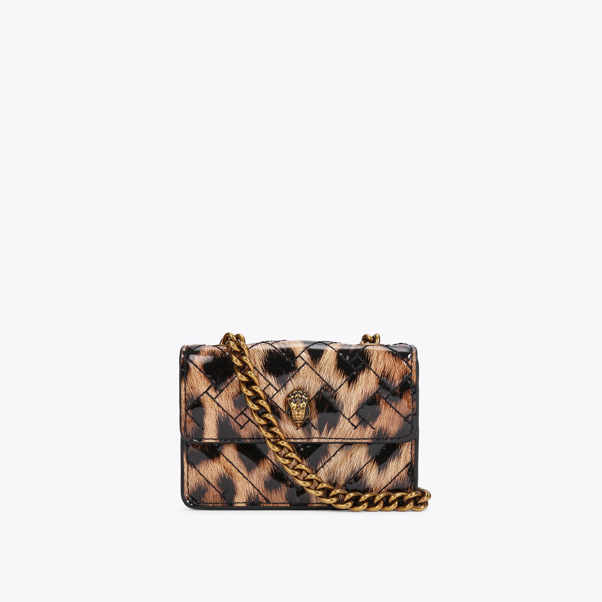 Kurt Geiger London Mini Kensington Leopard Print Convertible Crossbody Bag