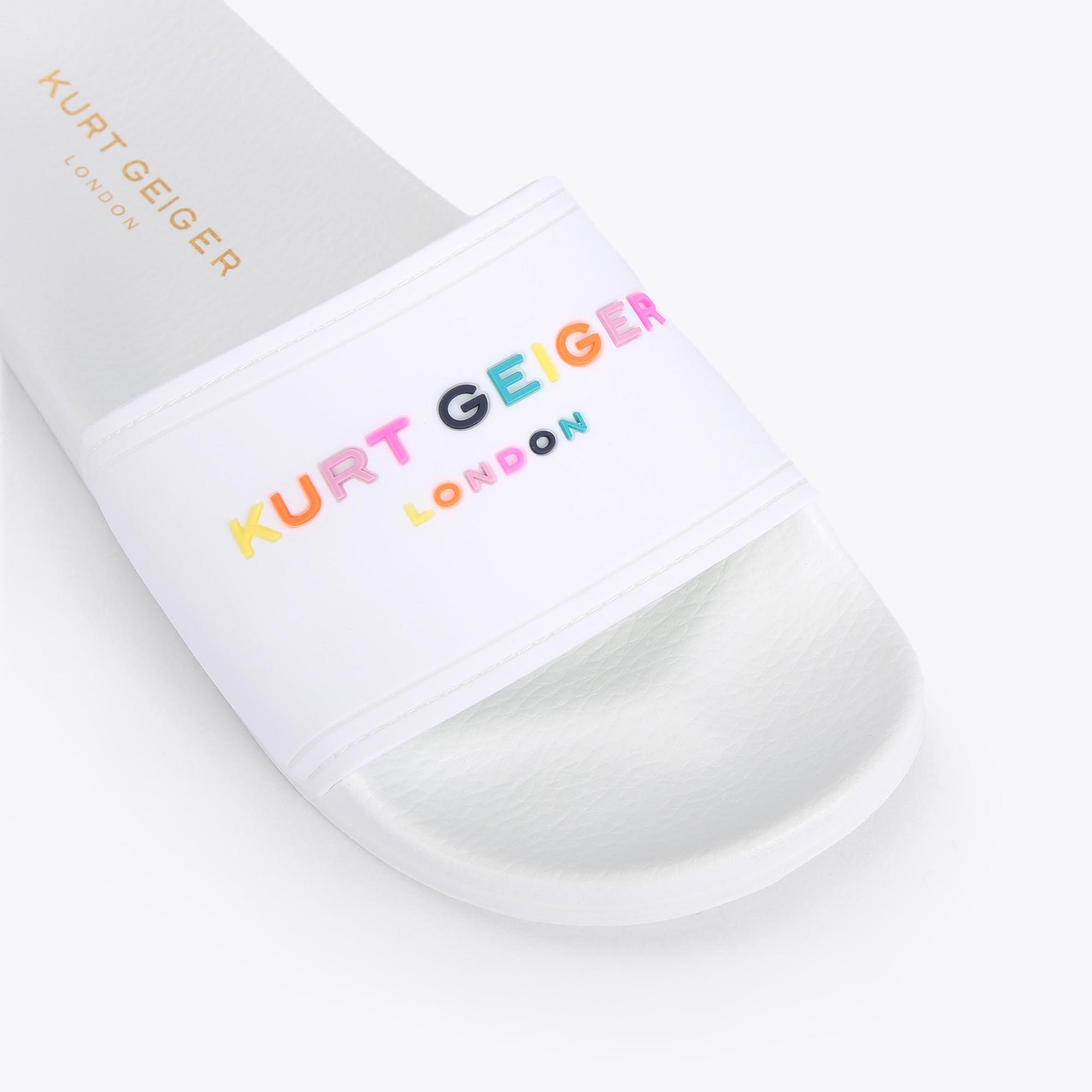 kurt geiger sliders rainbow