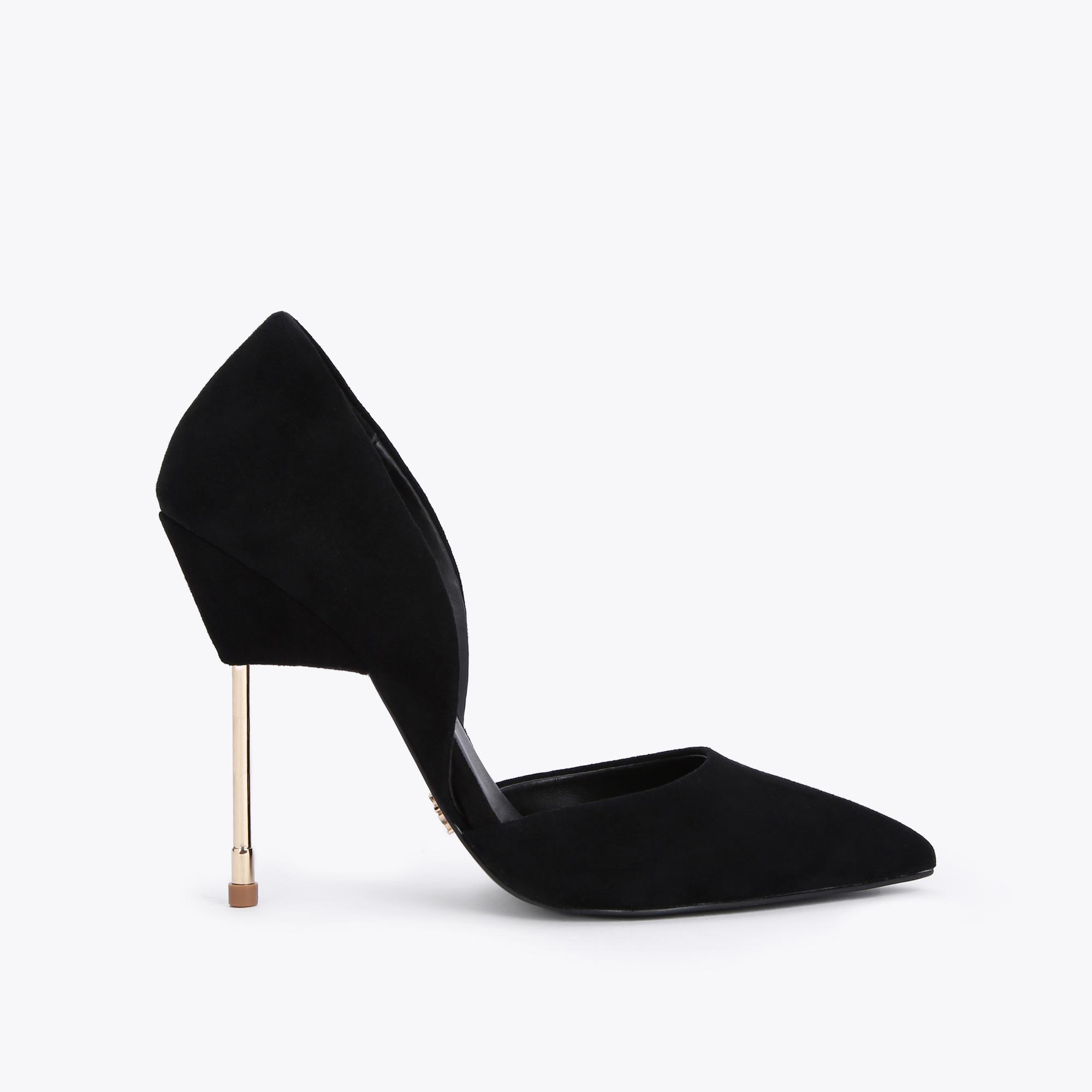 BOND Black Suede Stiletto Heels by KURT GEIGER LONDON