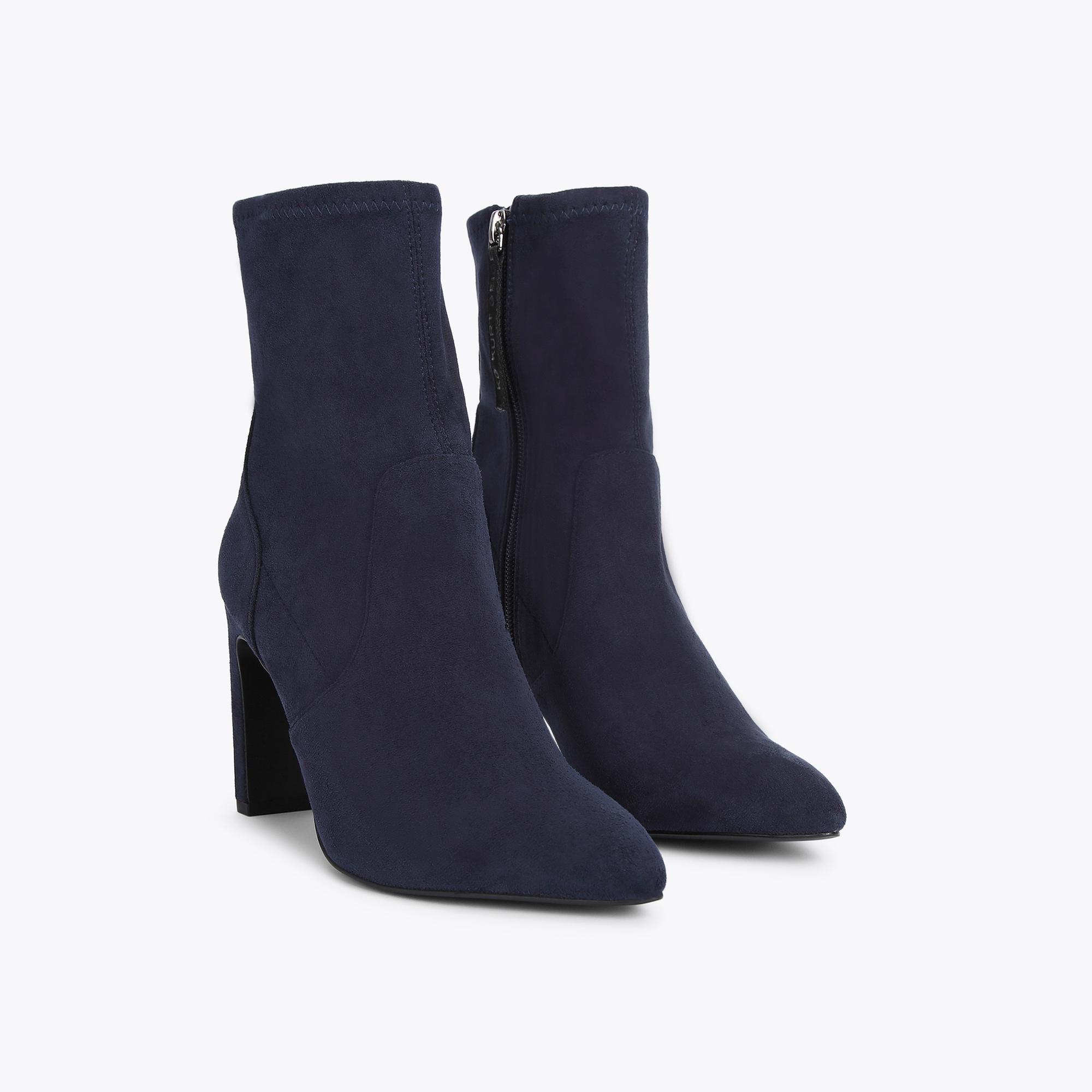 kurt geiger navy ankle boots