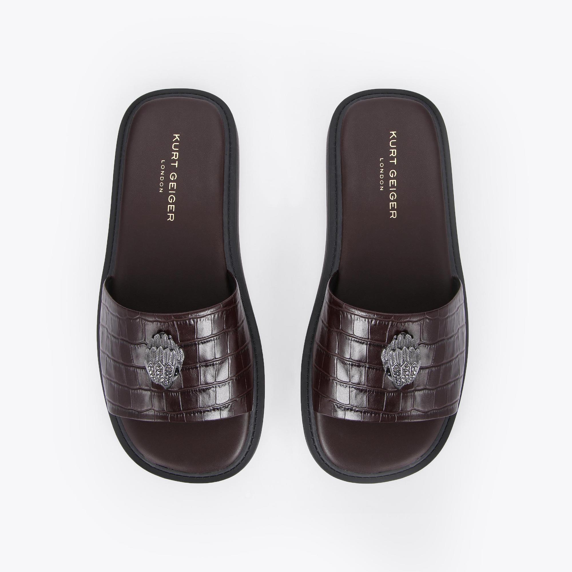 BROWN OSCAR SLIDE by KURT GEIGER LONDON