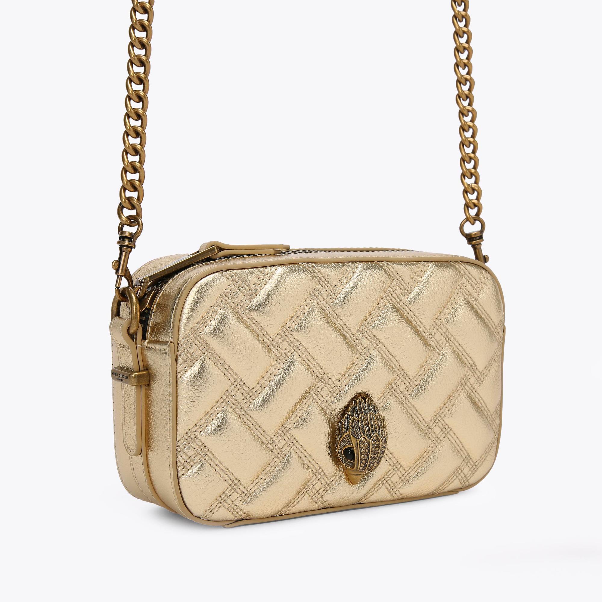 Kurt Geiger London Kensington Drench Quilted Leather Small Camera