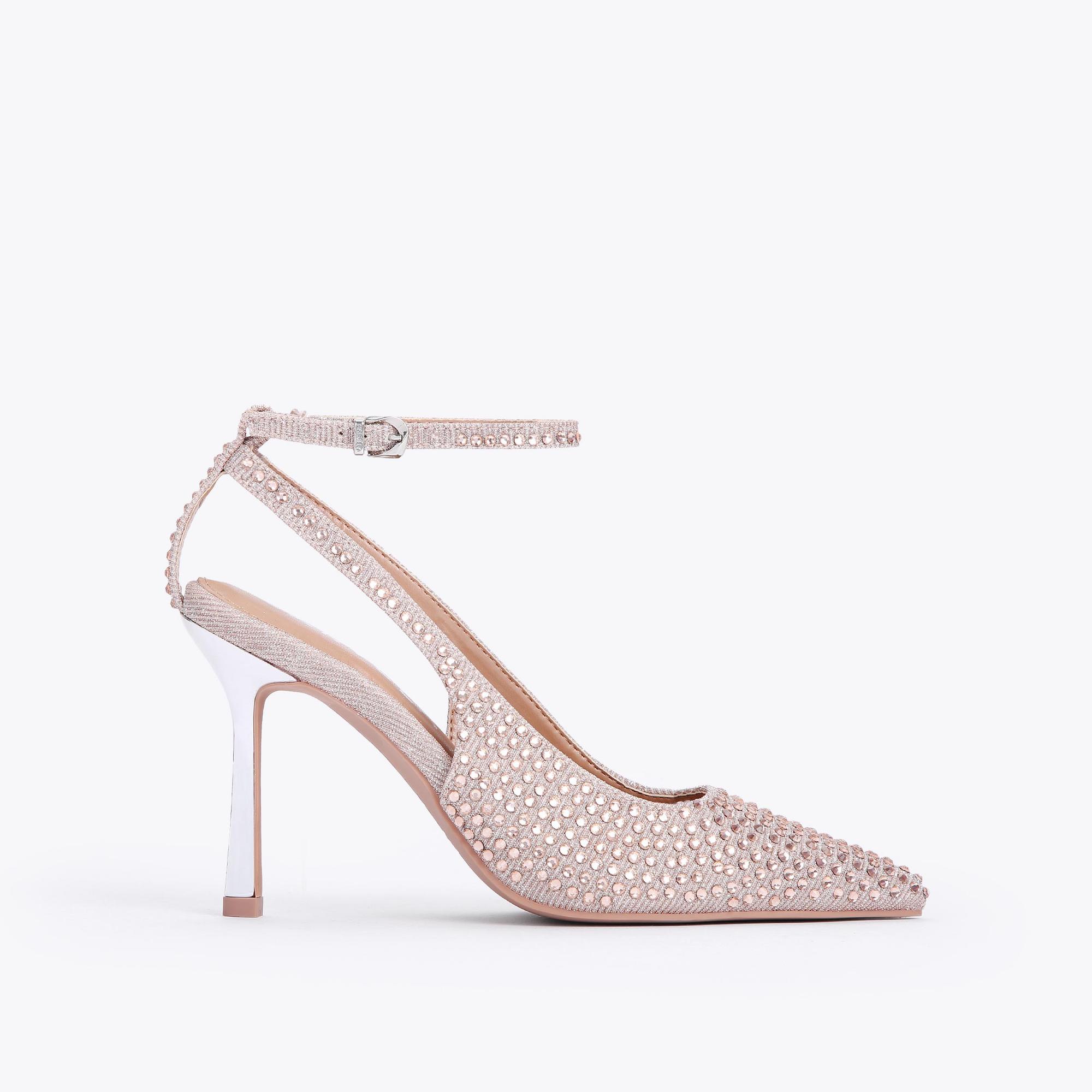 carvela pink glitter shoes