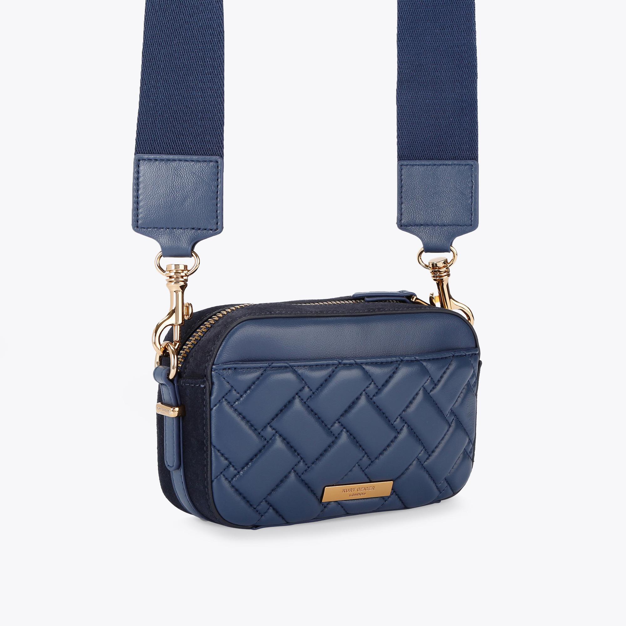 Kurt Geiger London Kensington Small Denim Camera Crossbody Bag | Dillard's