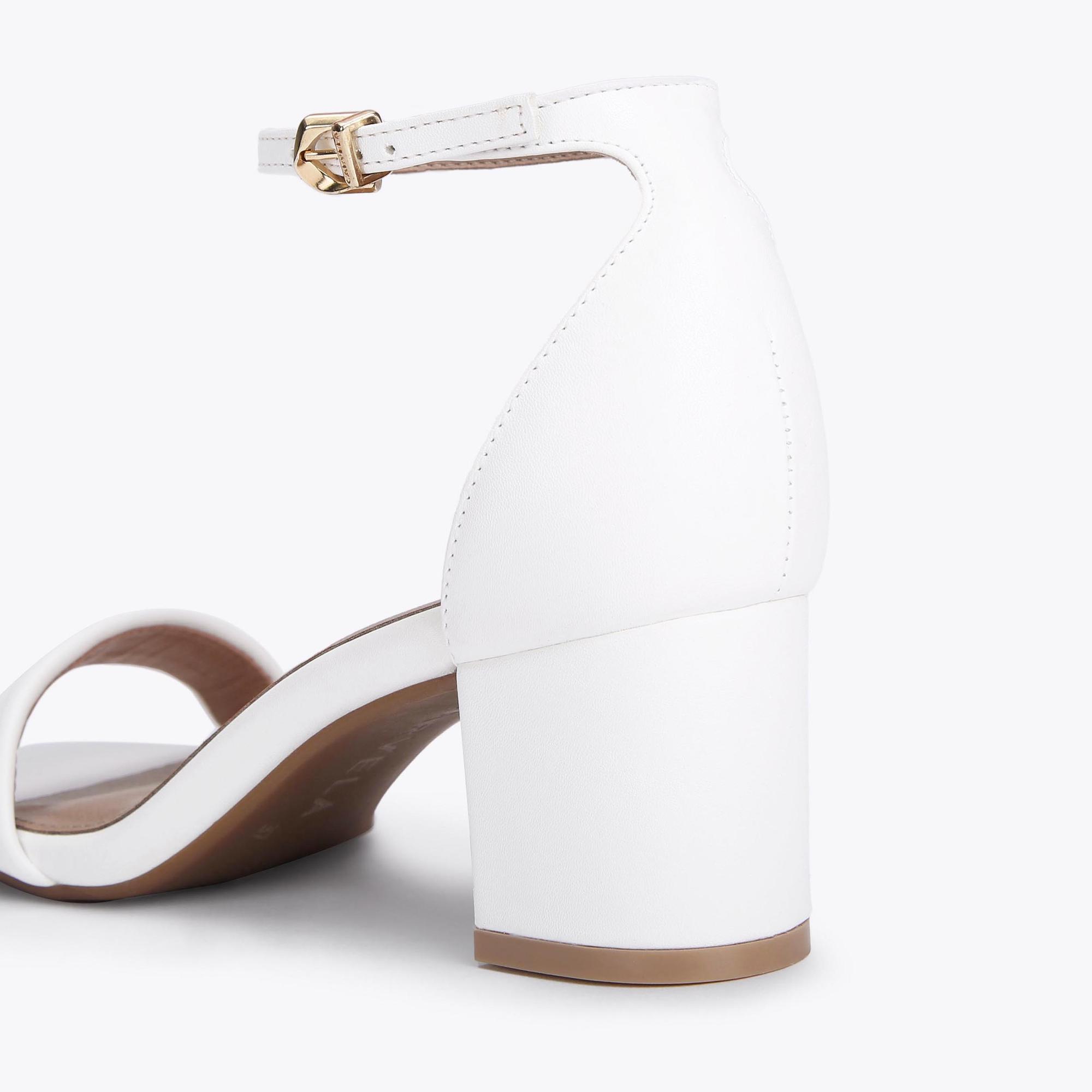 carvela white block heel sandals