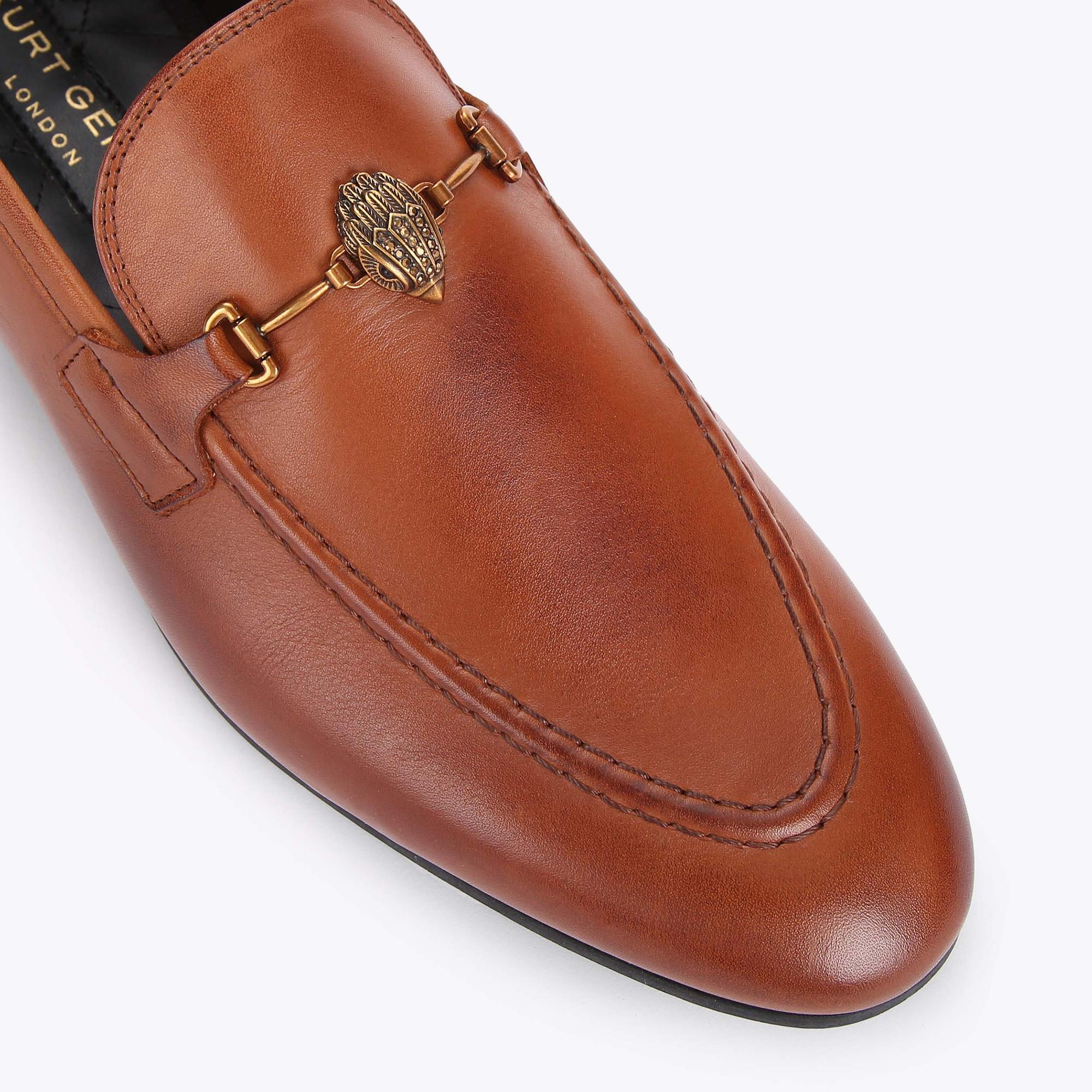 Mens Shoes Slip-on shoes Loafers Kurt Geiger Denim Embellished Hugh Eagle Loafers in Brown for Men 