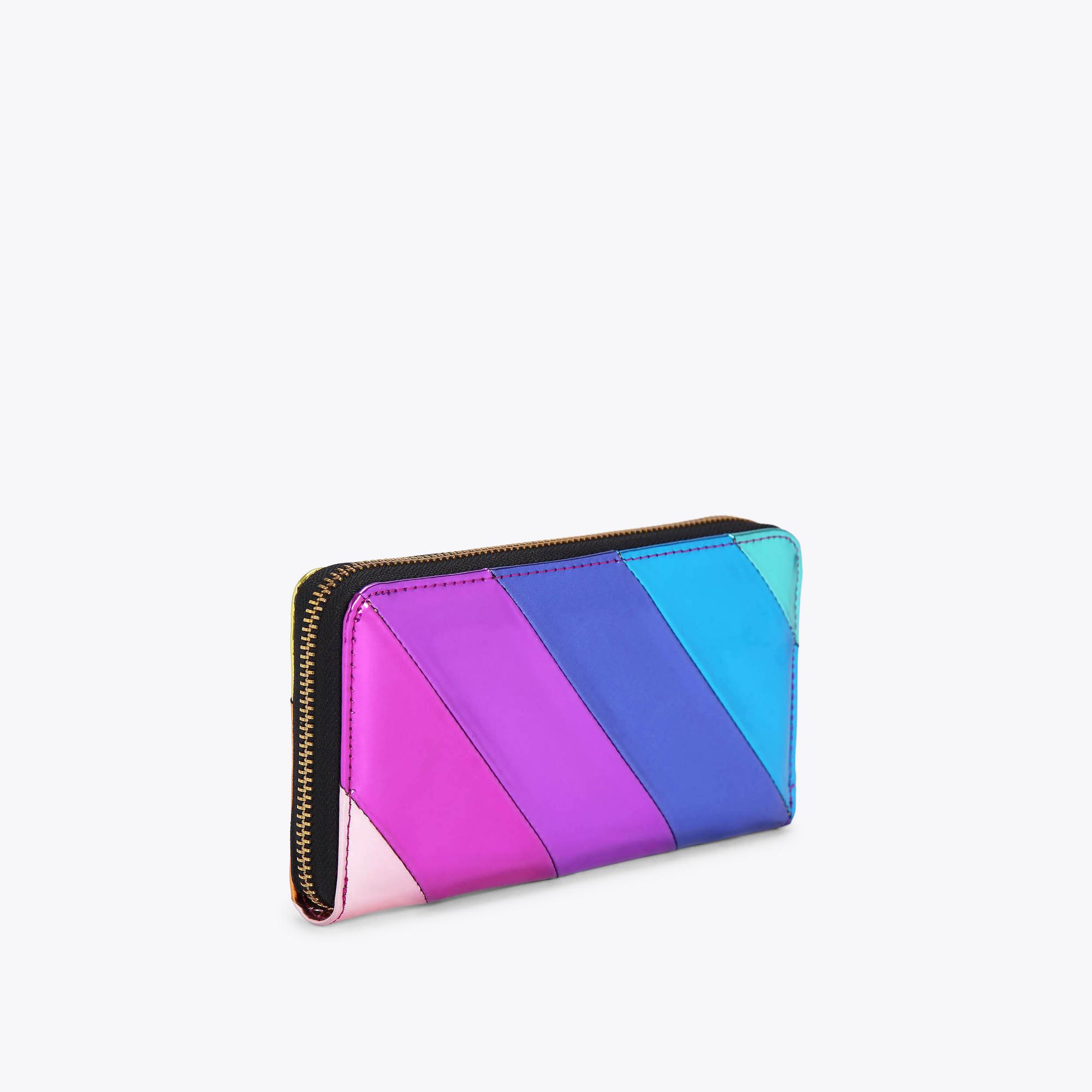 Kurt Geiger London Small Zip Around Multicolor Hearts Wallet