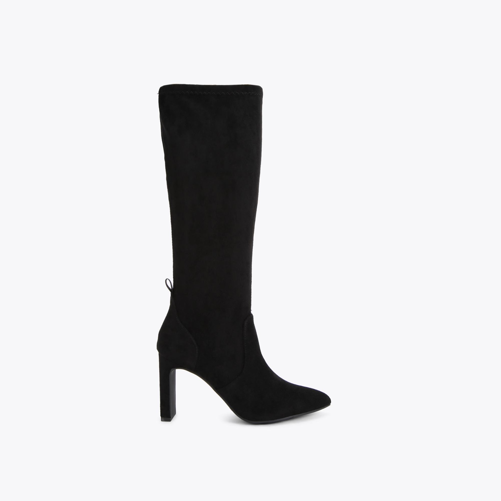 Black Suedette Ankle Boot by KG KURT GEIGER