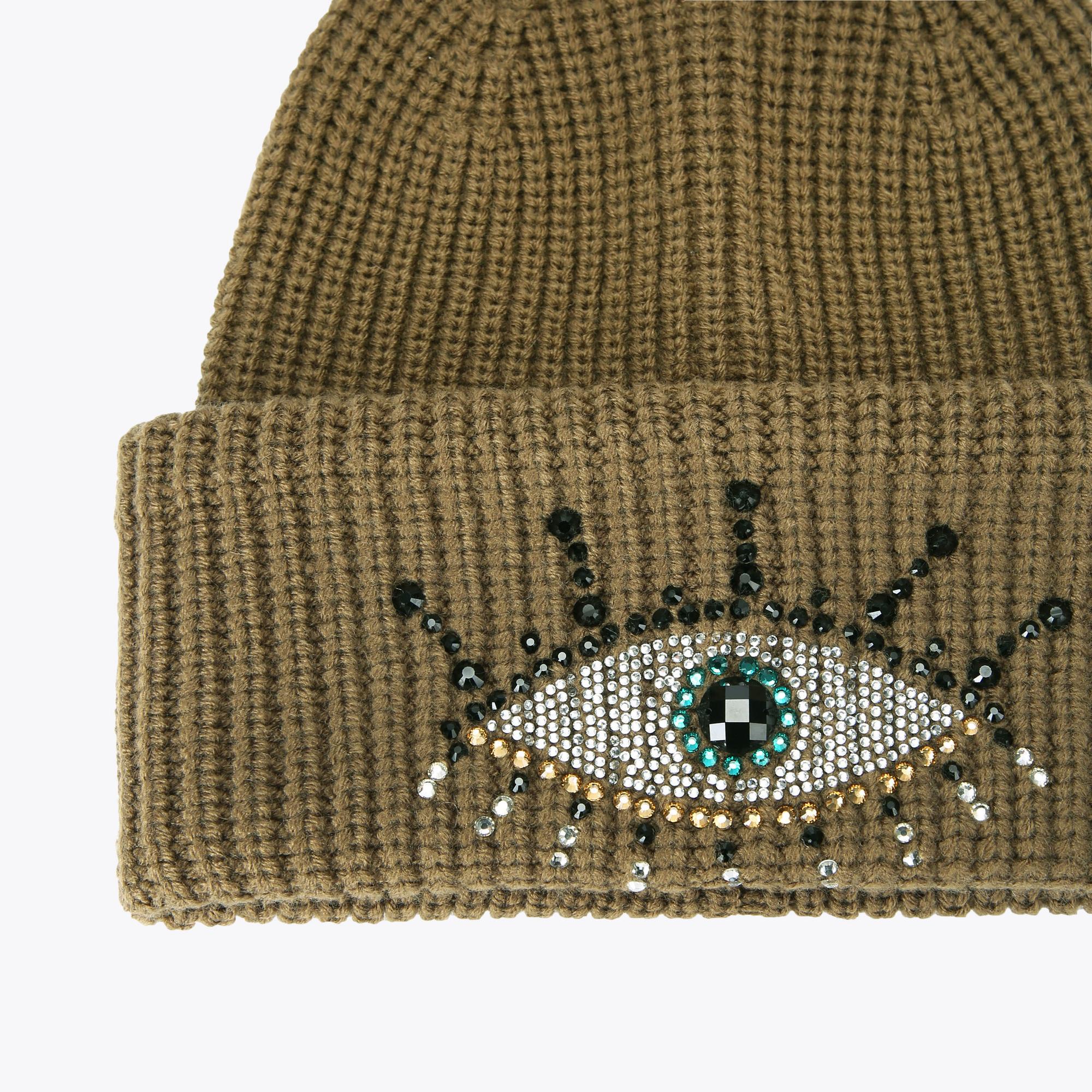 Evil Eye Foldover Beanie