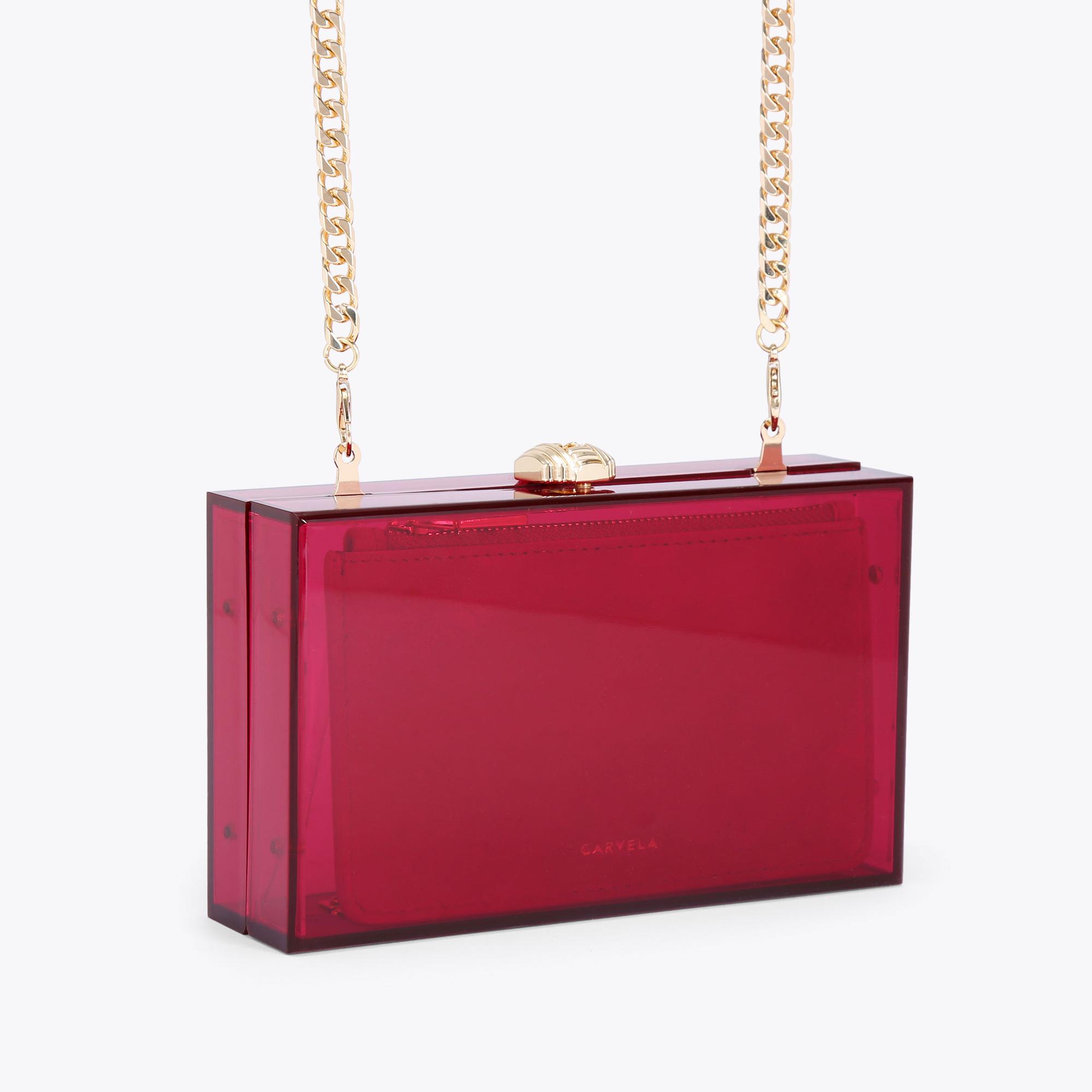 Carvela gold deals clutch bag