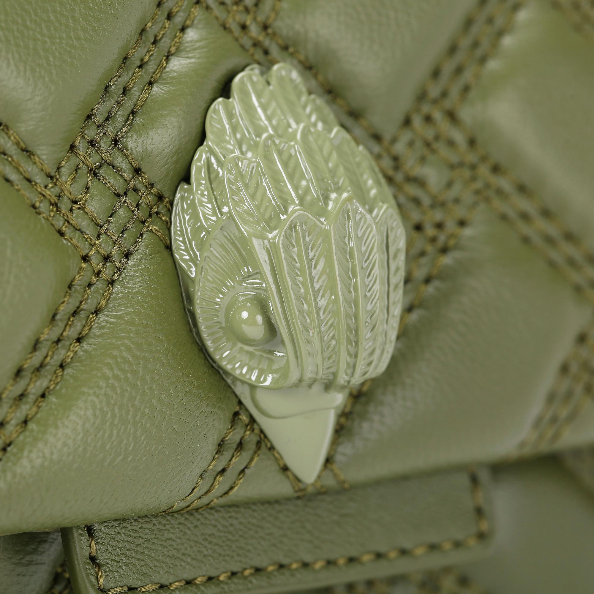 KENSINGTON BAG DRENCH Khaki Shoulder Bag by KURT GEIGER LONDON