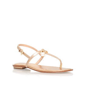 michael kors gold flat sandals