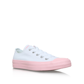 pink and white converse