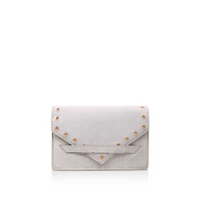 Women's Bags | Kurt Geiger Aron. Grey Clutch Bag