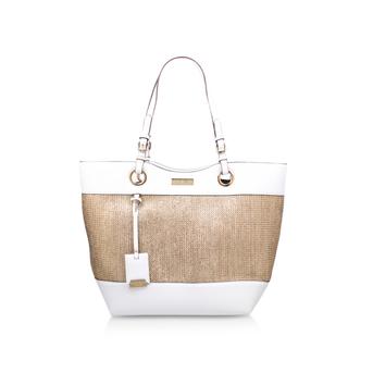 Lucinda Weaved Shopper Metallic Gold Shopper from Carvela