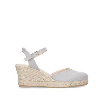 Sabrina 2 Grey Mid Heel Wedge Sandals from Carvela