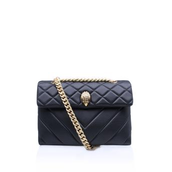 Leather Kensington Black Shoulder Bag from Kurt Geiger London