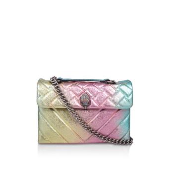 Leather Kensington Bag Rainbow Metallic Shoulder Bag from Kurt Geiger London