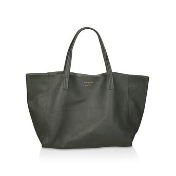 Violet Horizontal Tote Dark Green Tote Bag from Kurt Geiger London