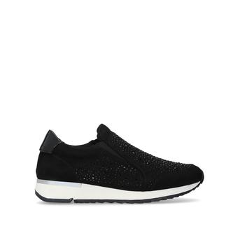 Jazz Black Embellished Slip On Trainers from Carvela