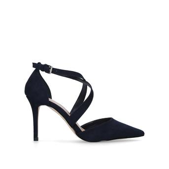 Kross3 Navy Mid Heel Court Shoes from Carvela