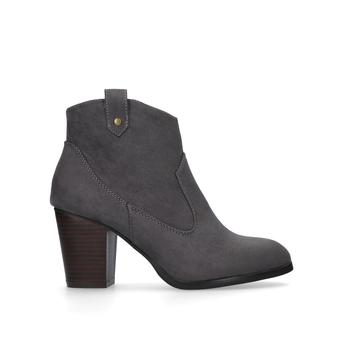 June Grey Block Ankle Boots from Miss KG
