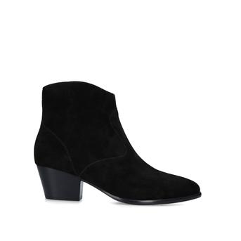 Heidi Bis Black Block Heel Western Style Ankle Boots from Ash