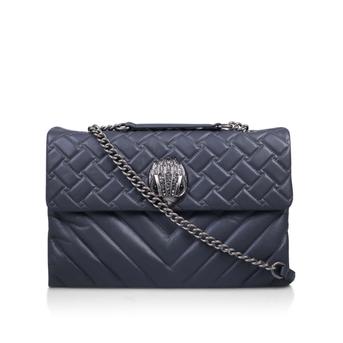 Leather Xxl Kensginton Grey Shoulder Bag from Kurt Geiger London
