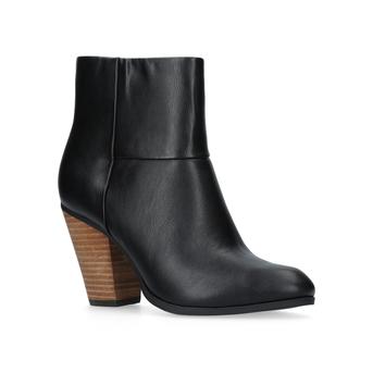 Hollie Black Mid Heel Ankle Boots from Nine West