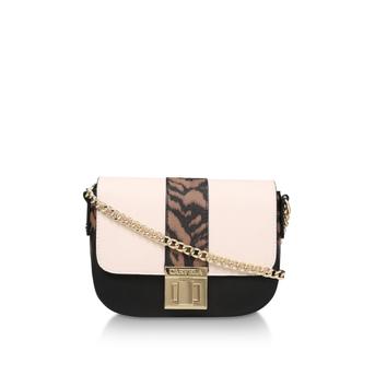Sara Clean Saddle Bag Black Cross Body Bag from Carvela