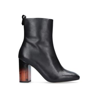 Strut Black Mid Heel Calf Boots from Kurt Geiger London