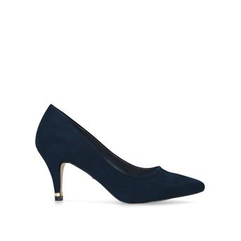 Kicker Navy Mid Heel Court Shoes from Carvela