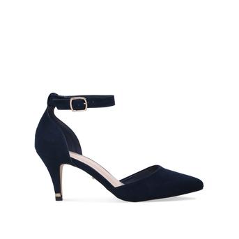 Kixx Navy Mid Heel Court Shoes from Carvela