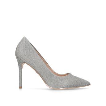 Audley Silver High Heel Court Shoes from Kurt Geiger London