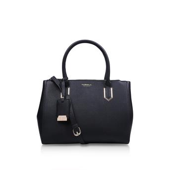 Sunny Double Zip Tote Black Tote Bag from Carvela