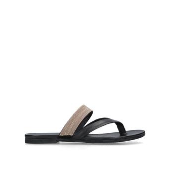 Mae Black Flat Sandals from Kurt Geiger London
