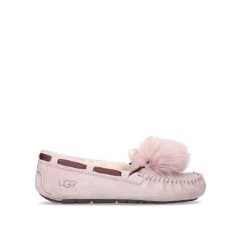 Dakota Pom Pom Pink Flat Ballerinas from UGG