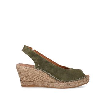 Sharon Khaki Espadrille Wedge Sandals from Carvela Comfort