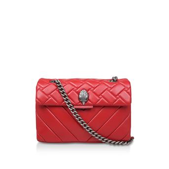 Leather Kensington Red Leather Shoulder Bag from Kurt Geiger London