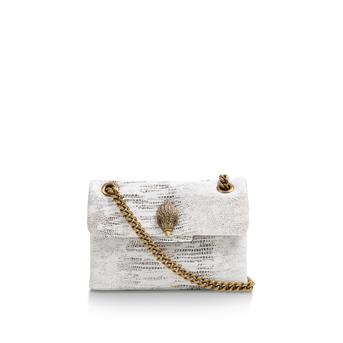 Mini Kensington White Snake Print Leather Mini Bag from Kurt Geiger London