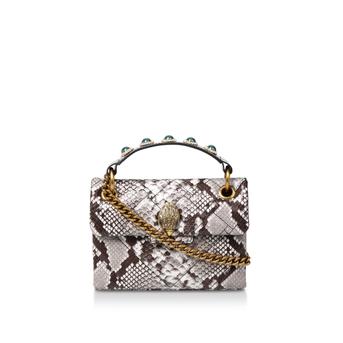 Mini Kensington Snake Print Embellished Mini Shoulder Bag from Kurt Geiger London
