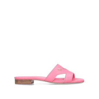 Odina Pink Leather Flat Sandals from Kurt Geiger London